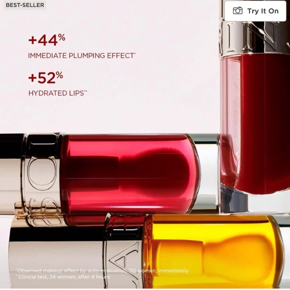 CLARINS...Lip Comfort Oil - Tinted Lip Oil-  03 Cherry 🍒🌸 - Picture 6 of 10